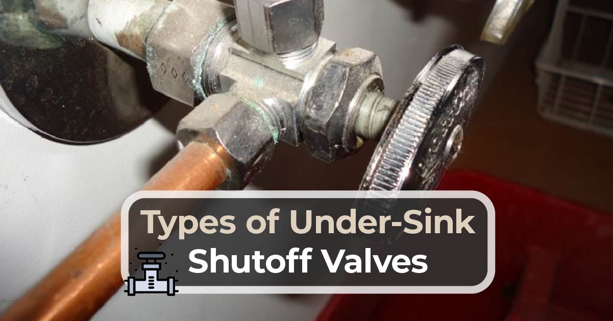 A close up of a shutoff valve on a copper pipe.