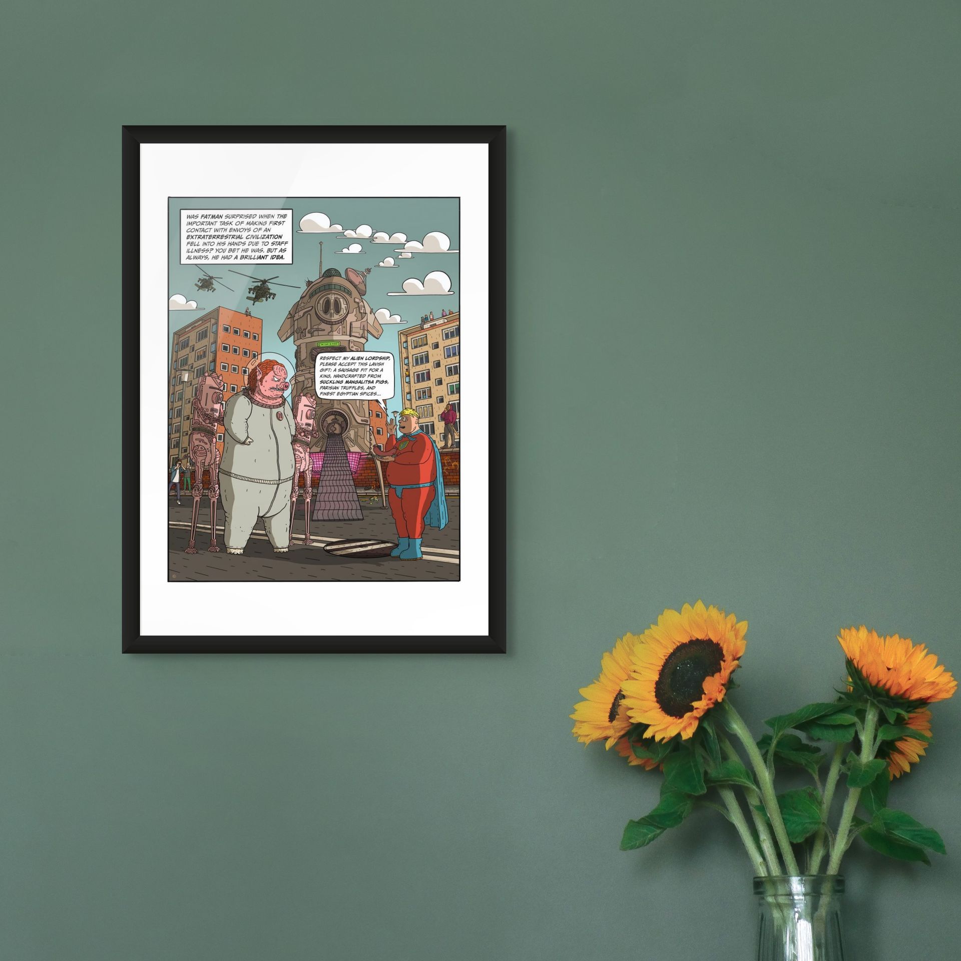 Fatman Bite 8 - A3 Artprint