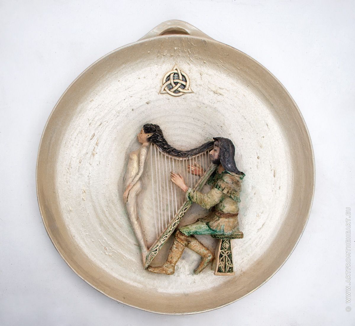 Arminde en Rulijn, keramiek wandbord