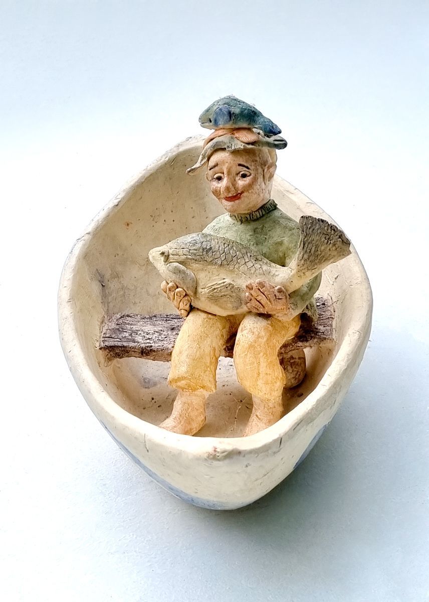 Visgek - keramiek van Joke Roberti