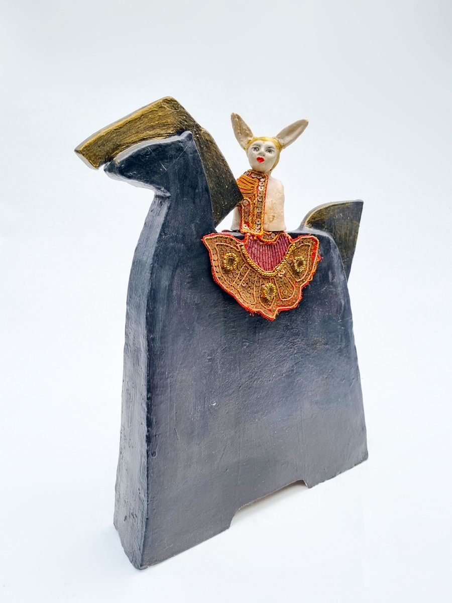 Het ruitertje - keramiek van Joke Roberti