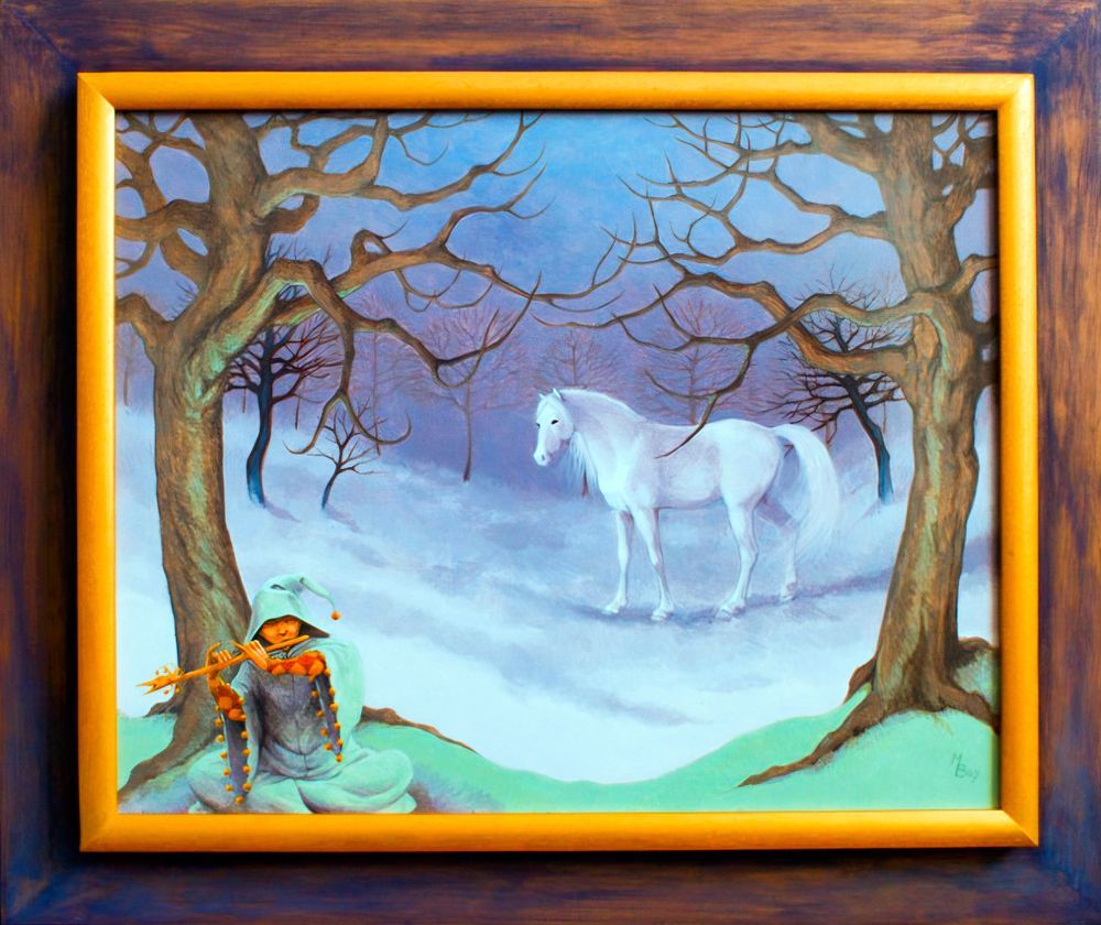 De Fluiter, een schilderij van Maria Huijben