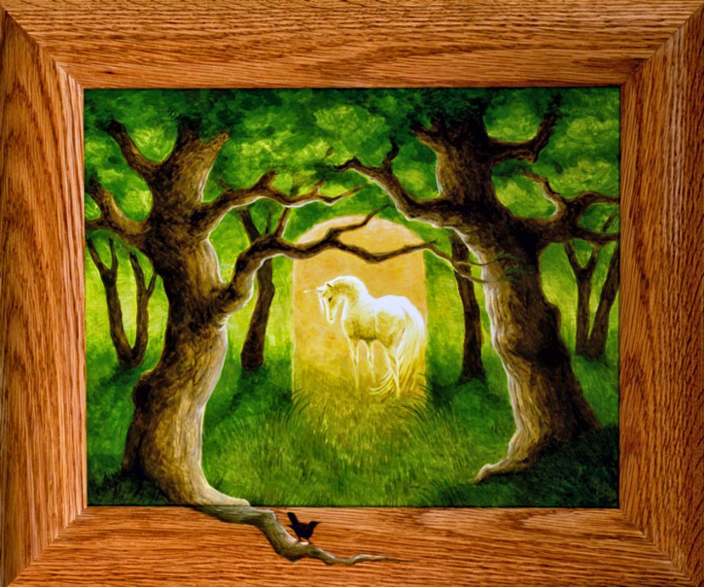 De Magische Poort, een schilderij van Maria Huijben