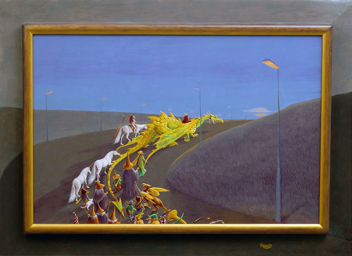 De Uittocht, een schilderij van Maria Huijben