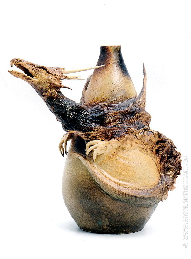 Vuurdraakje keramiek olielamp