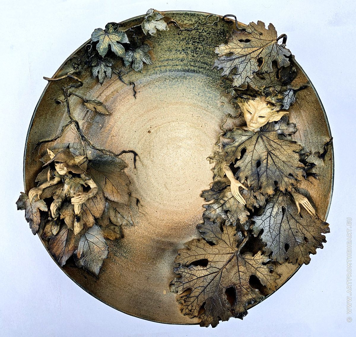 Geheime tuin, keramiek wandbord