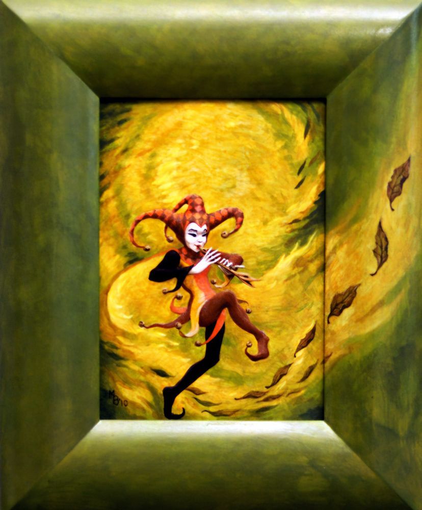 Herfst, een schilderij van Maria Huijben