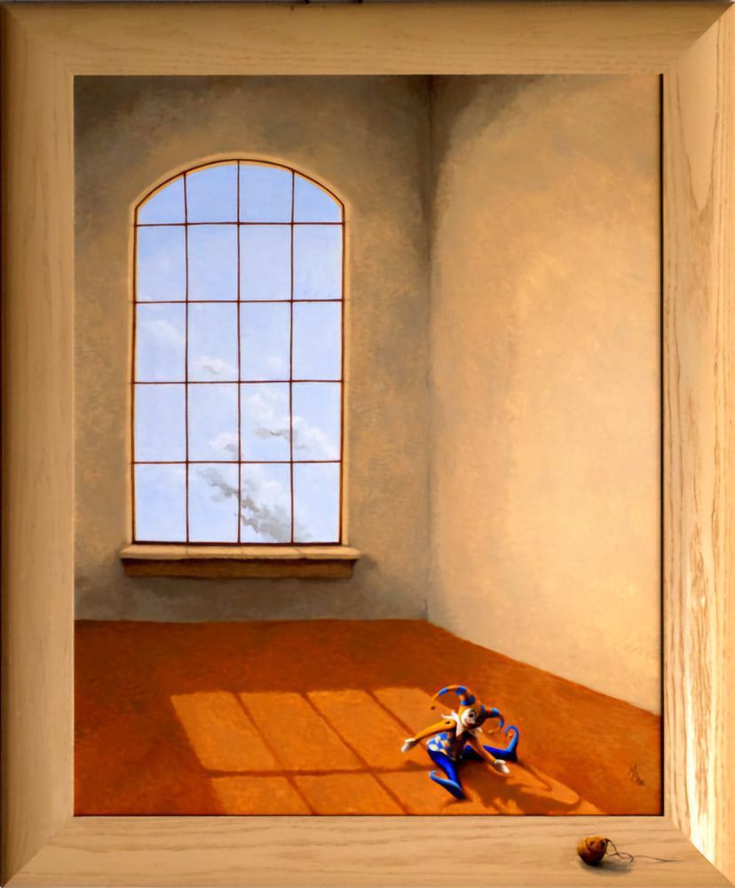 Het lege Huis, een schilderij van Maria Huijben