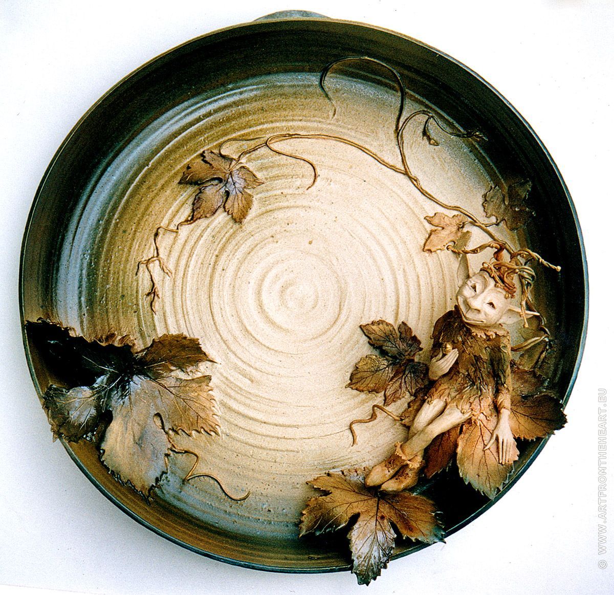 Hopnar, keramiek wandbord