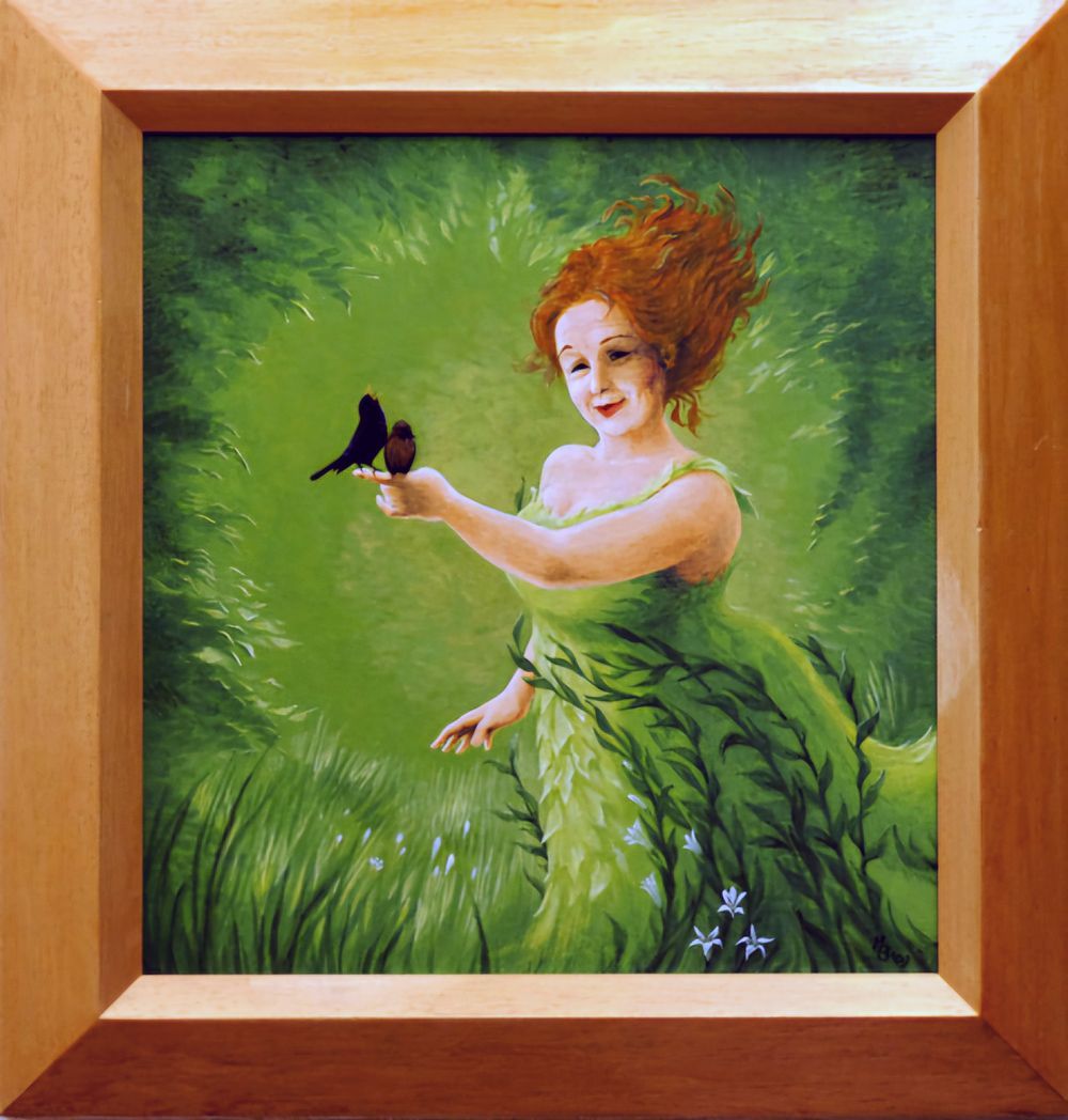 Liefdeslied, een schilderij van Maria Huijben