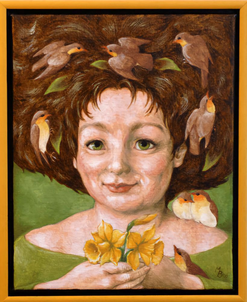 Mevrouw Vogelenzang, een schilderij van Maria Huijben