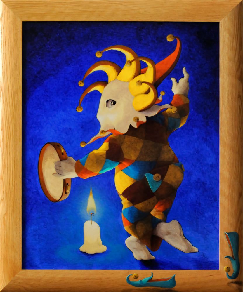 Narretje, een schilderij van Maria Huijben