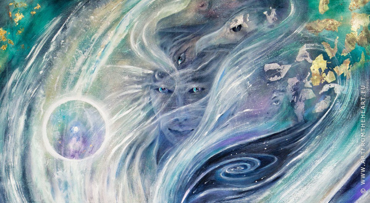 Schilderij 'The Wind of Birth'