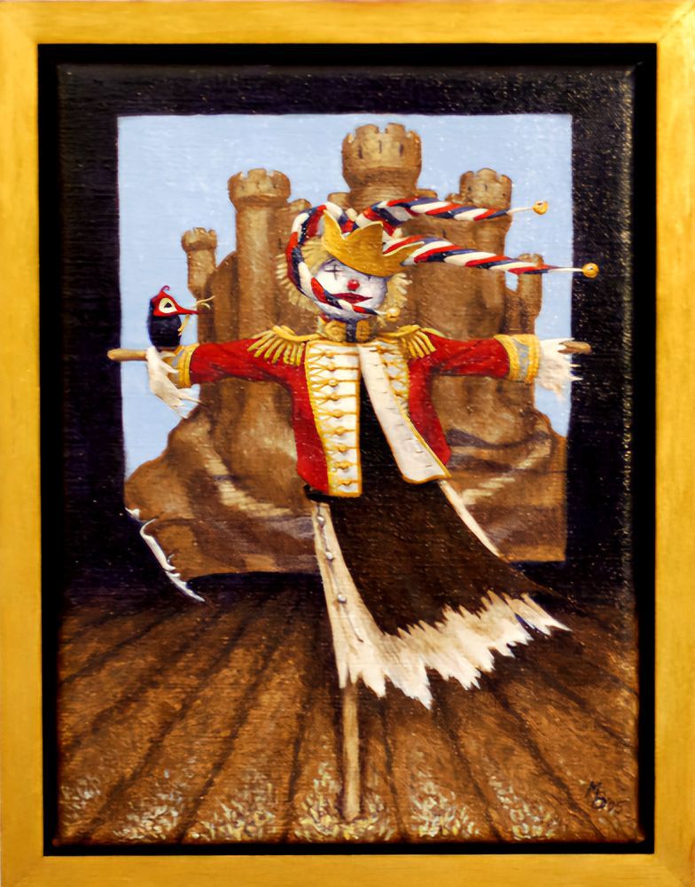 Vogelverschrikker, een schilderij van Maria Huijben