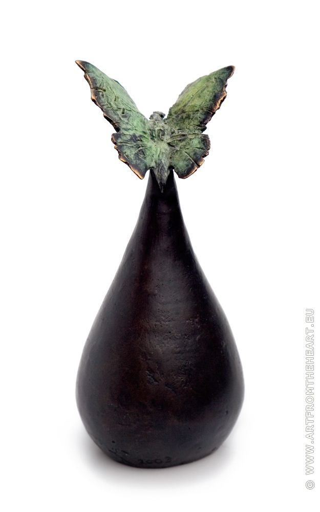 Bronzen Vlinderdruppel In opdracht van het Zuid-Drents Oliecentrum