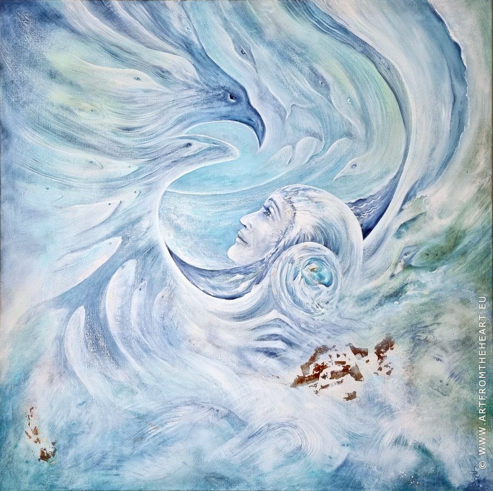 Schilderij 'Wind en water'
