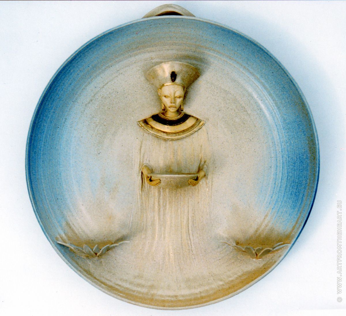 De genezer, keramiek wandbord