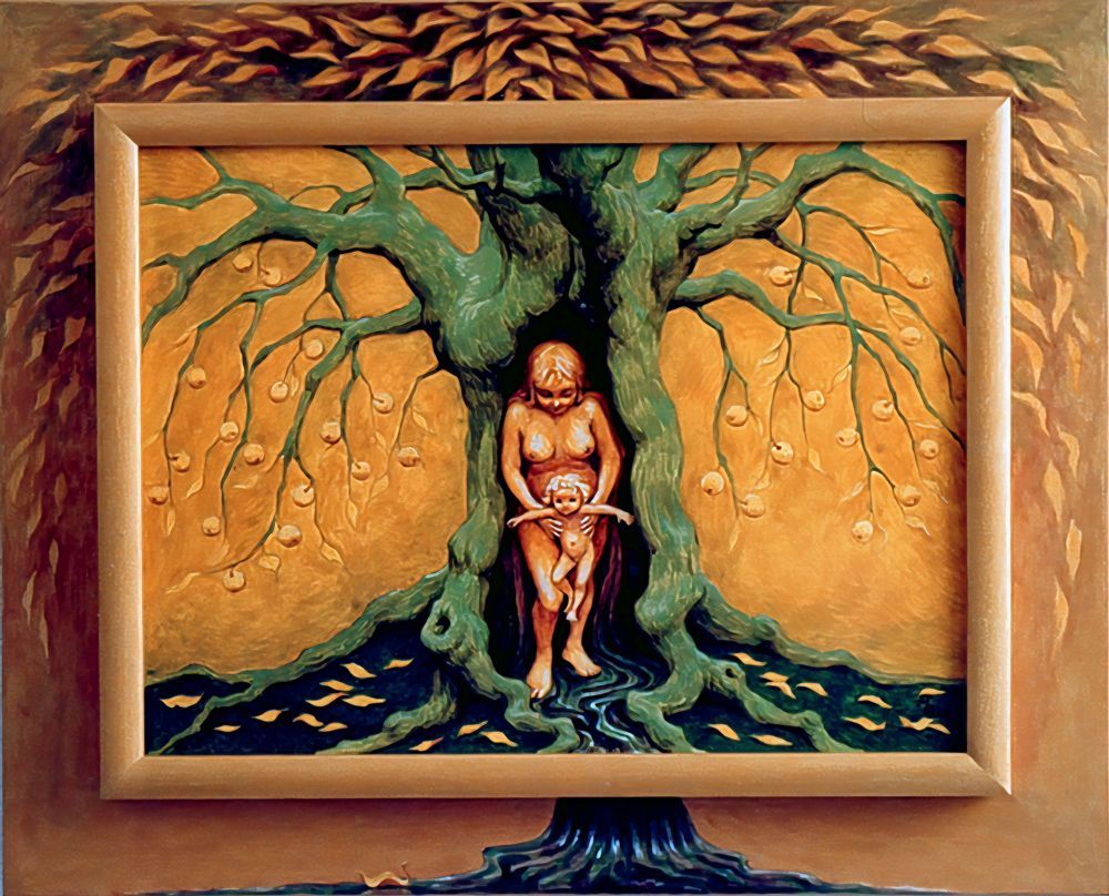 De Moeder, een schilderij van Maria Huijben