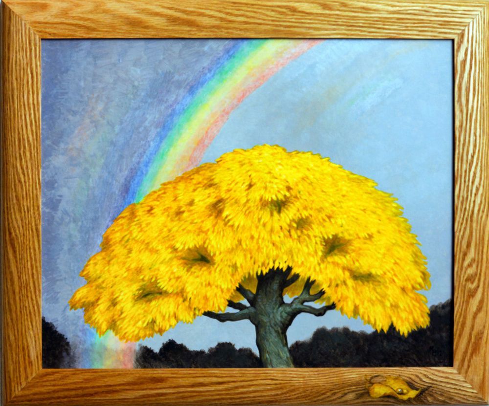 De Regenboog, een schilderij van Maria Huijben