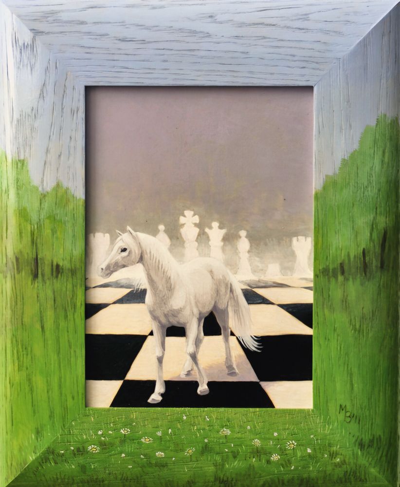 De wei in, een schilderij van Maria Huijben