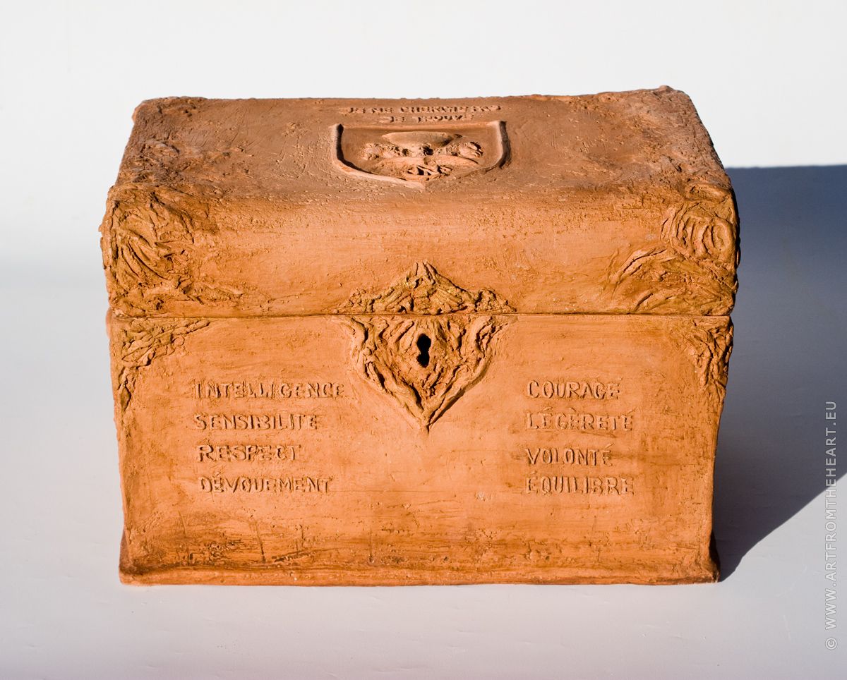 De graalkist van Nico, vooraanzicht