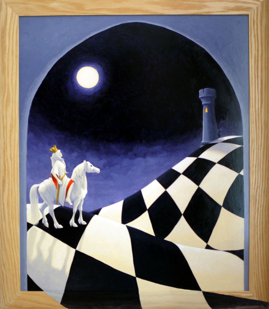 Koninginnenacht, een schilderij van Maria Huijben