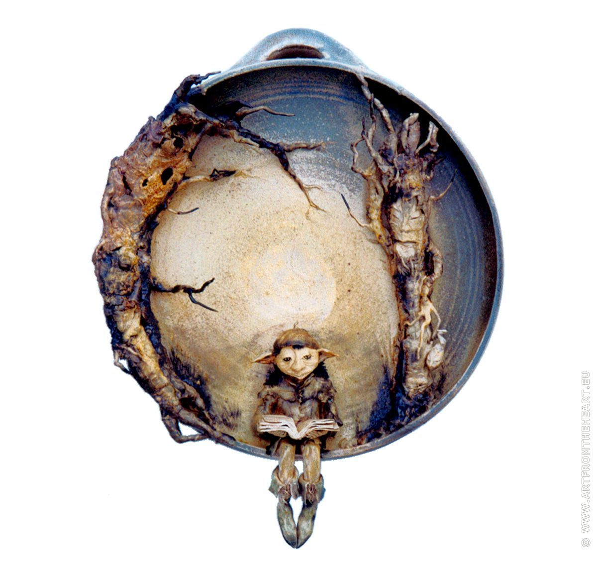 Levensboek, keramiek wandbord