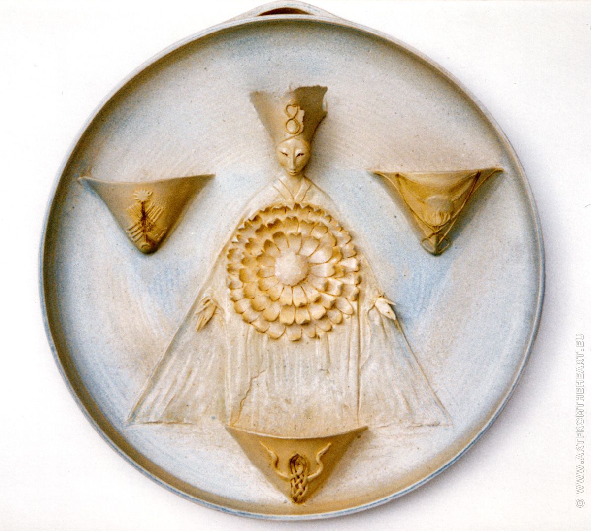 Salomon's zegel, keramiek wandbord