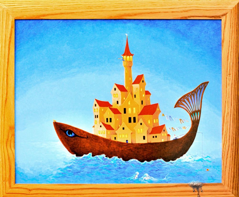 't Vissertje, een schilderij van Maria Huijben