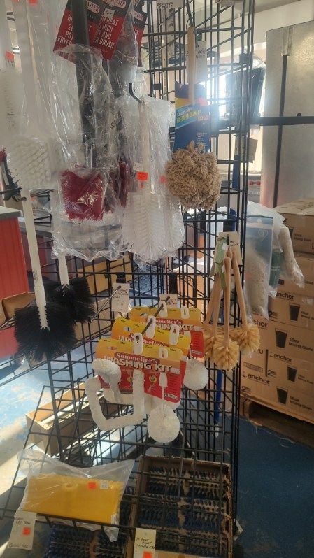 A store filled with lots of cleaning supplies on display.