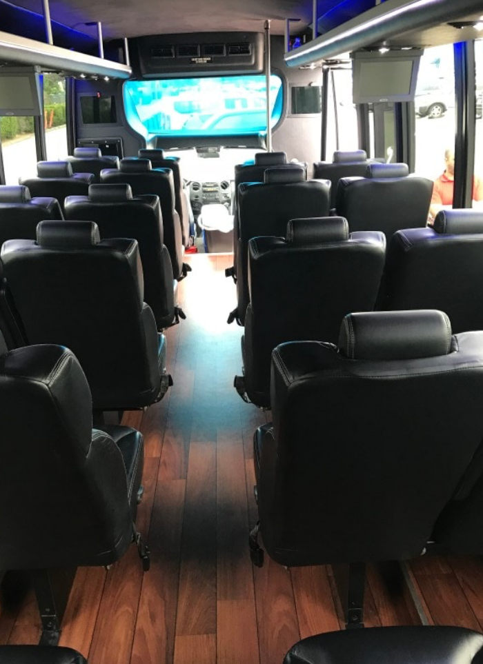 luxury shuttle bus with bathroom chula vista 