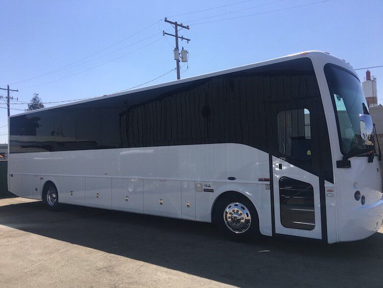 Party Bus Rentals Fresno CA, Merced, Visalia Bathroom On Board