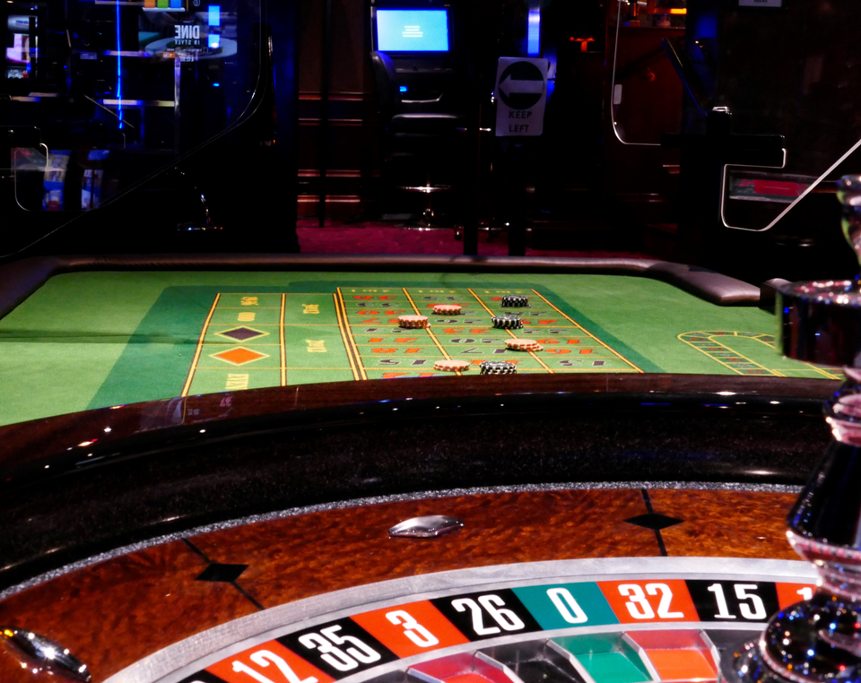 Horizontal view of the Roulette Gaming Table Layout