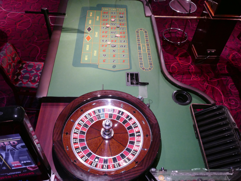 Ideal Roulette Gaming Table Camera Image from Ceiling