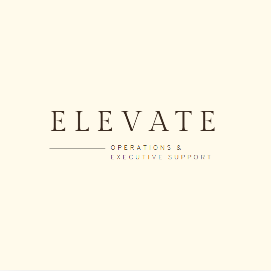 Het Elevate-logo met de tekst 
