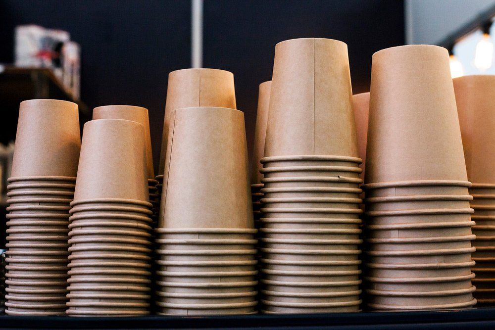 Stock of disposable coffee cup - Commercial Catering Equipment In Mackay, QLD