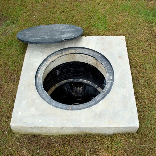 A hole of grease trap — Branson, MO — S & S Pumping, Inc.