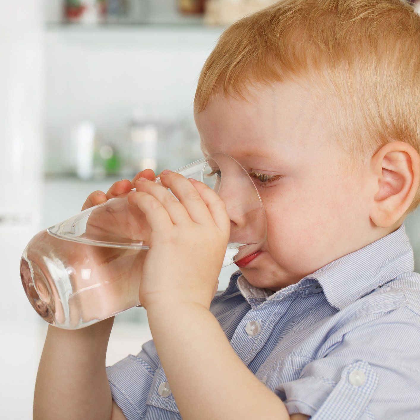 Boy Drinking Water — Orlando, FL — Florida Pure Water Services