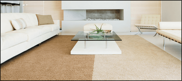 New carpet in modern flat