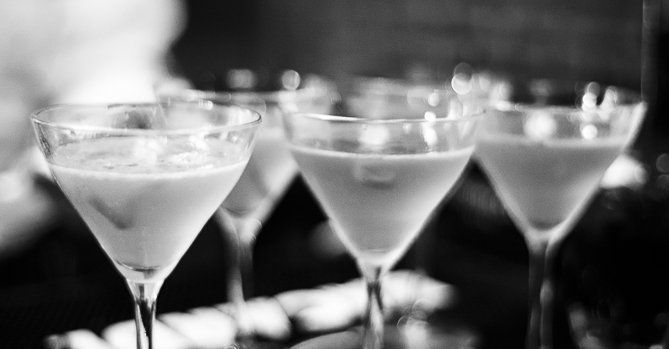 Martinis in a row