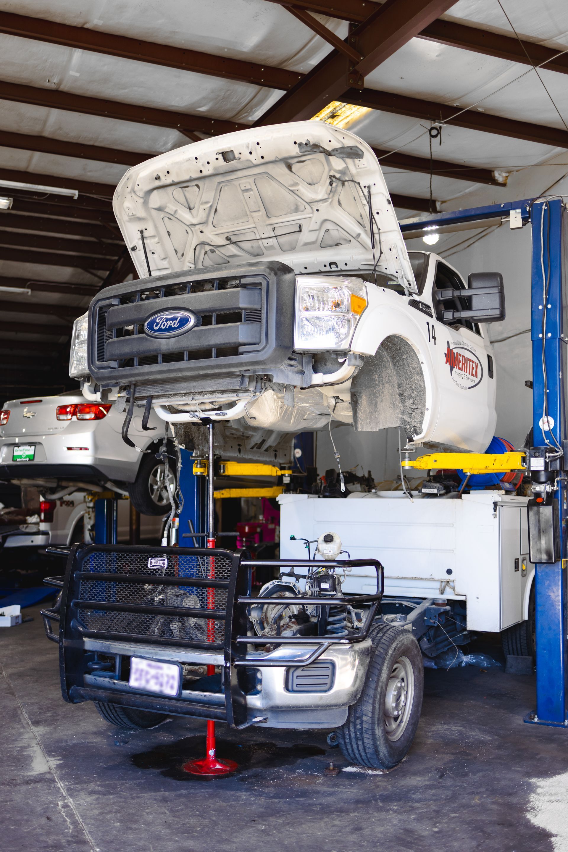 SUV Propped Up | Five Star Automotive and Collision