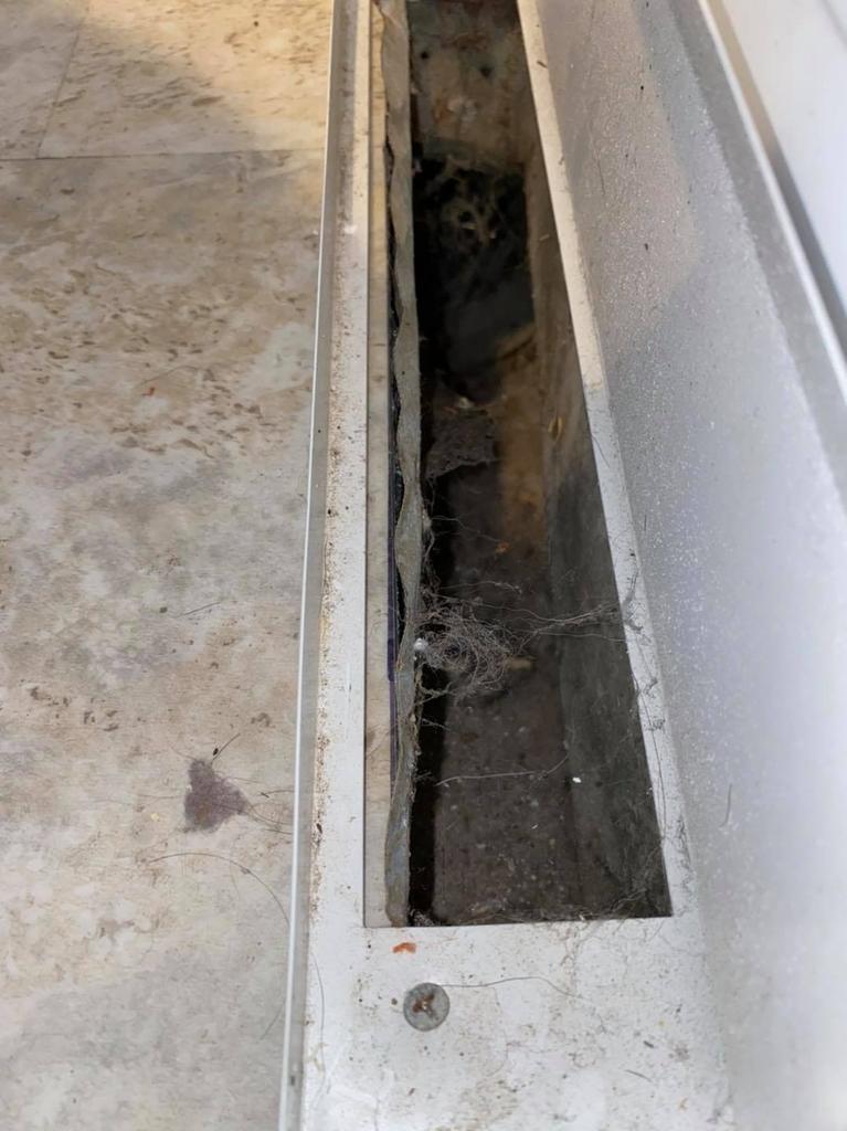 Air duct - before cleaning