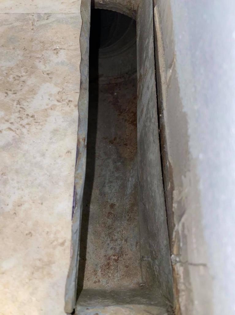 Air duct - after cleaning