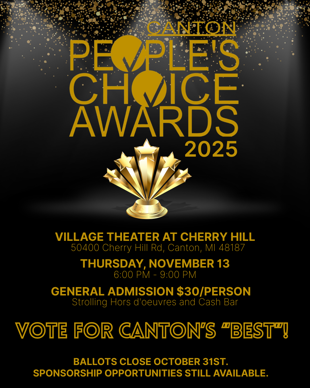 Canton People's Choice Awards 2025 hosted by the Canton Chamber of Commerce