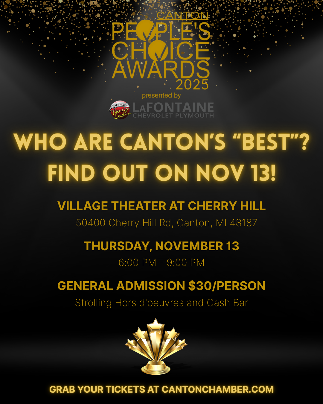 Canton People's Choice Awards 2025 hosted by the Canton Chamber of Commerce