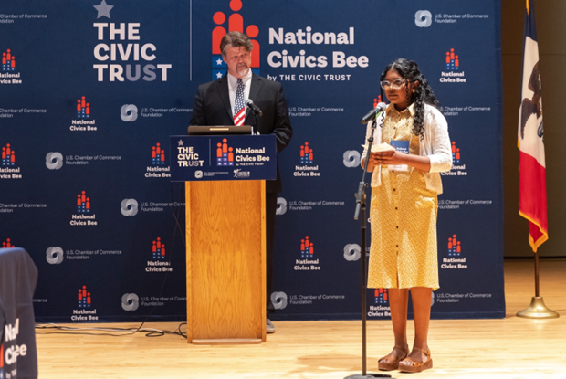 National Civics Bee contestant — Canton Chamber of Commerce — Canton, MI