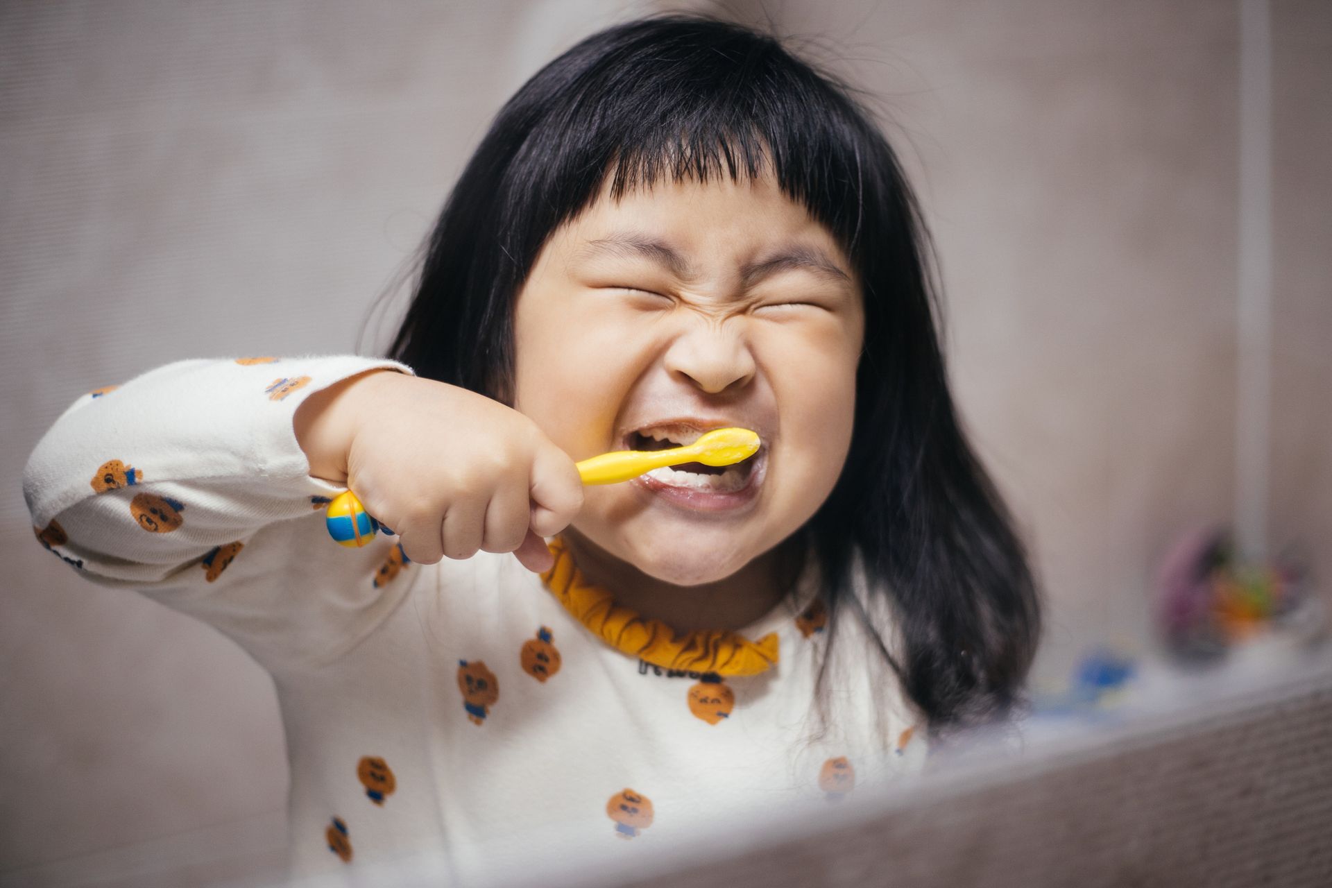 Cute Kid Brushing Teeth - Middletown, NJ - Children’s Dental Center Of Monmouth