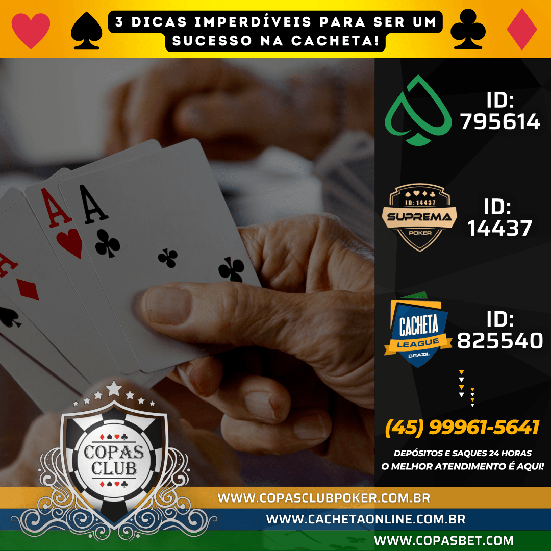 3 DICAS IMPERDÍVEIS PARA SER UM SUCESSO NA CACHETA ONLINE!