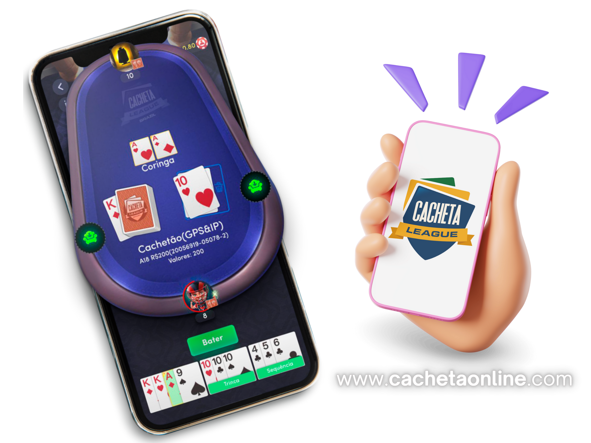 App CACHETA ONLINE - Cacheta League Brasil