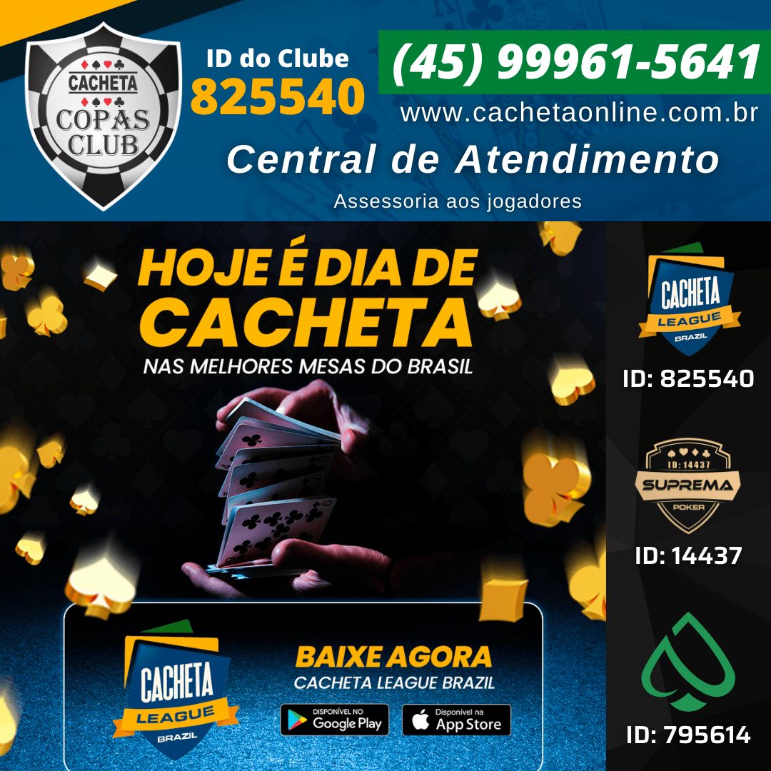 Hoje é dia de jogar cacheta online